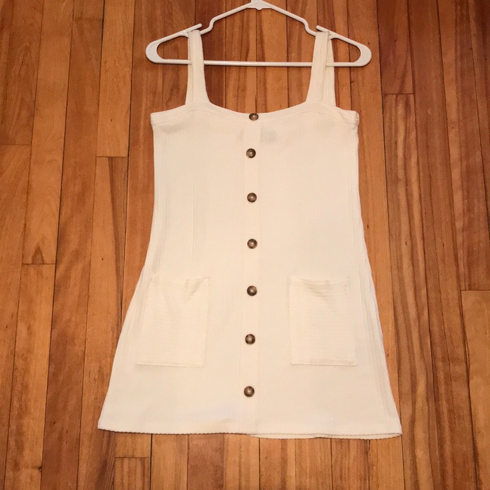 White reformation knit dress